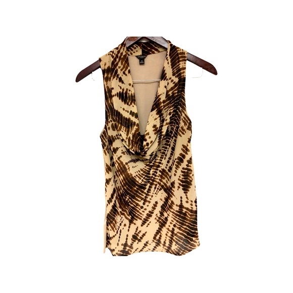 Ann Taylor retail store cowl neck sleeveless top - Picture 1 of 4